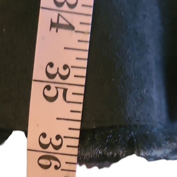 Elegant Black Coat with Faux Fur Scarf and Trim designer Ellen Tracy size small - Picture 10 of 11